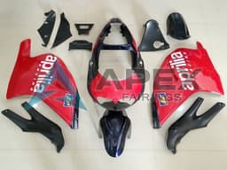 Red Black White  2 - Aprilia RS250 (1995-1997) ABS Fairings | Apex Fairings — view 1