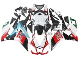 White Red Green Glossy Black - Aprilia RS4 50 / RS50 (2011-2017) ABS Fairings — Style FE34 | Apex Fairings — view 1