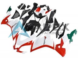 White Red Green Black - Aprilia RSV4 1000 (2016-2020) ABS Fairings | Apex Fairings — view 1