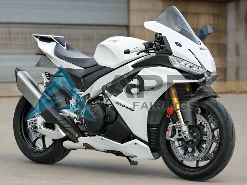 White - Aprilia RSV4 1100 (2021-2024) ABS Fairings | Apex Fairings