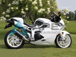 White - BMW K1200S (2005-2010) ABS Fairings | Apex Fairings — view 1