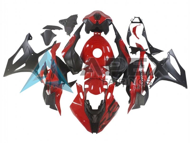 Red Matte Black - BMW S1000RR (2023-2024) ABS Fairings | Apex Fairings