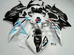 White Light Blue Red Glossy Black - BMW S1000RR (2023-2024) ABS Fairings | Apex Fairings — view 1