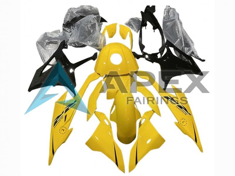 Yellow Glossy Black - BMW S1000RR (2023-2024) ABS Fairings | Apex Fairings