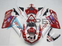 White Red Glossy Black Valsir Xerox OEM Style 41 - Ducati 1098 (2007-2009) ABS Fairings | Apex Fairings — view 1