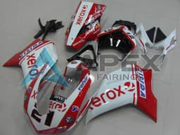 White Red Glossy Black Valsir Xerox OEM Style 21 - Ducati 1198 (2009-2011) ABS Fairings — Style FE53 | Apex Fairings — view 1