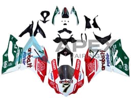 White Red Green Valsir Fiamm 7 - Ducati 1299 Panigale (2015-2018) ABS Fairings | Apex Fairings — view 1