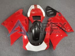 White Red Gold Matte Black Race - Ducati 748 (1994-2002) ABS Fairings | Apex Fairings — view 1