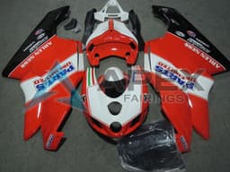 White Red Glossy Black Parts Unlimited - Ducati 749 (2003-2004) ABS Fairings | Apex Fairings — view 1