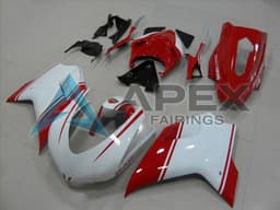 White Red Racing Veion - Ducati 848 (2007-2014) ABS Fairings | Apex Fairings — view 1