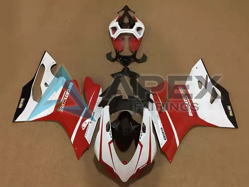 White Red Black - Ducati 899 Panigale (2013-2015) ABS Fairings | Apex Fairings