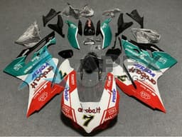 White Red Green Glossy Black Avis Valsir 7 - Ducati 899 Panigale (2013-2015) ABS Fairings | Apex Fairings — view 1