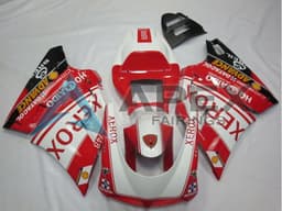 White Red Glossy Black Xerox - Ducati 998 (2002-2004) ABS Fairings | Apex Fairings — view 1