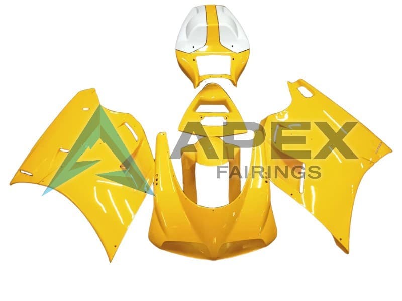 White Yellow - Ducati 998 (2002-2004) ABS Fairings | Apex Fairings
