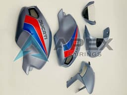 Silver Red Blue - Ducati Monster 1100 / Monster 1100S (2009-2013) ABS Fairings | Apex Fairings — view 1