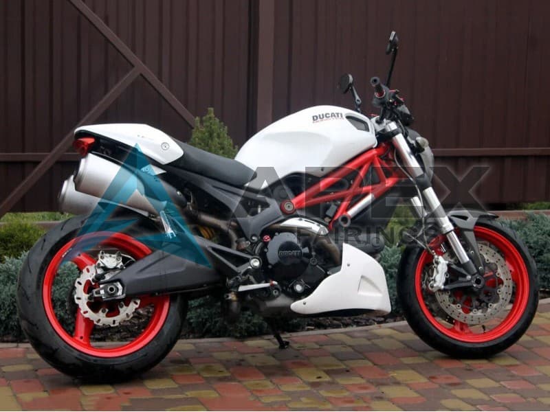 White - Ducati Monster 1100 / Monster 1100S (2009-2013) ABS Fairings — Style FE18 | Apex Fairings