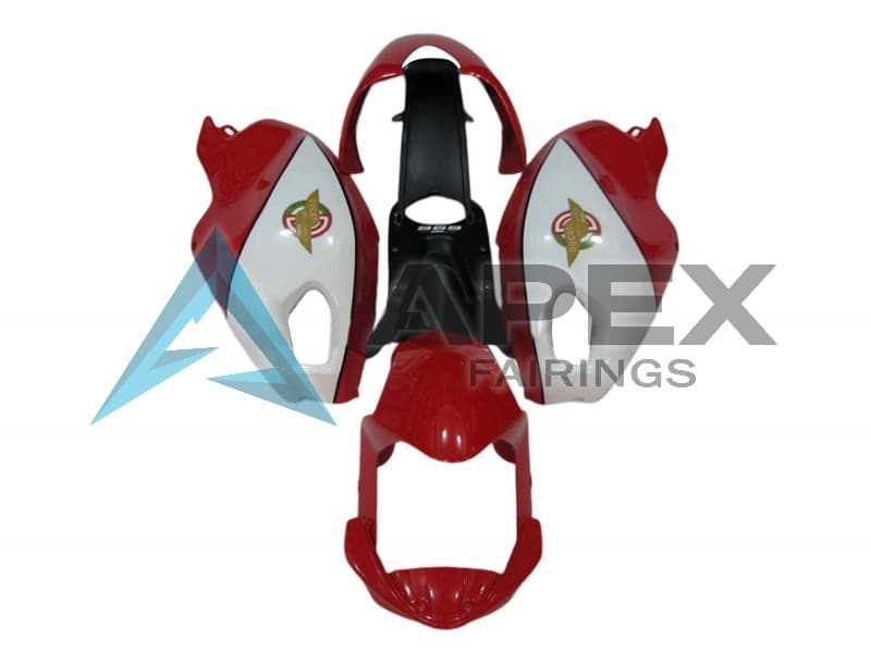 White Red - Ducati Monster 796 (2010-2014) ABS Fairings — Style FE21 | Apex Fairings