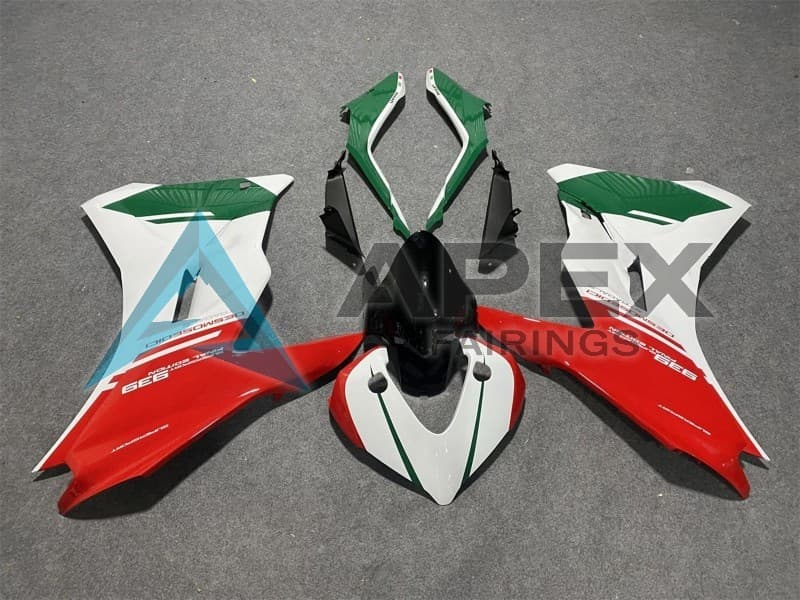 White Red Green - Ducati Supersport 939 / 939S (2017-2020) ABS Fairings | Apex Fairings