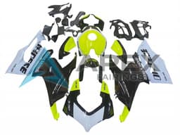 White Lime Green Glossy Black Stein Dinse VR 46 - Ducati Panigale V2 (2020-2024) ABS Fairings | Apex Fairings — view 1