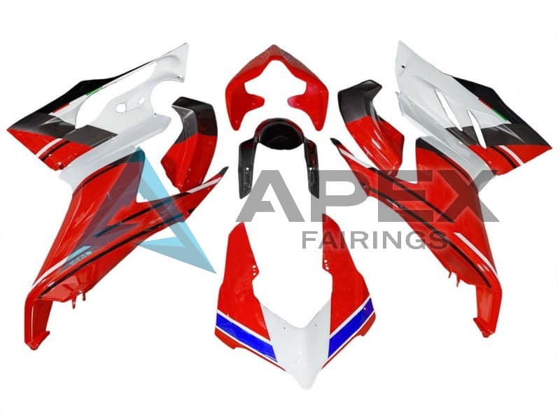 White Red Blue Glossy Black - Ducati Panigale V2 (2020-2024) ABS Fairings | Apex Fairings