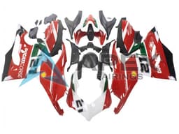 White Red Green Matte Black Coe 21 - Ducati Panigale V2 (2020-2024) ABS Fairings | Apex Fairings — view 1