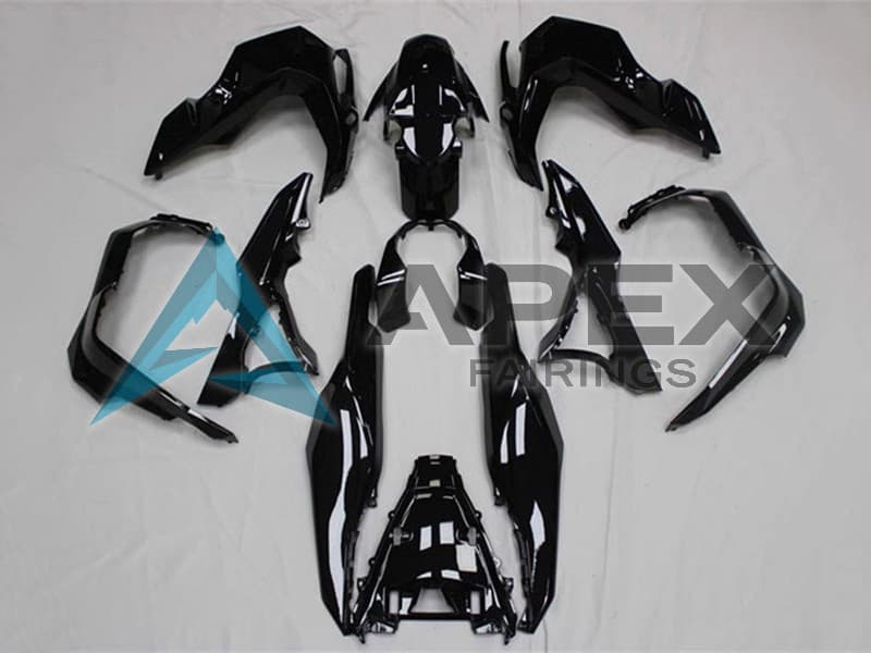 Glossy Black - Honda ADV150 (2018-2021) ABS Fairings — Style FE4 | Apex Fairings