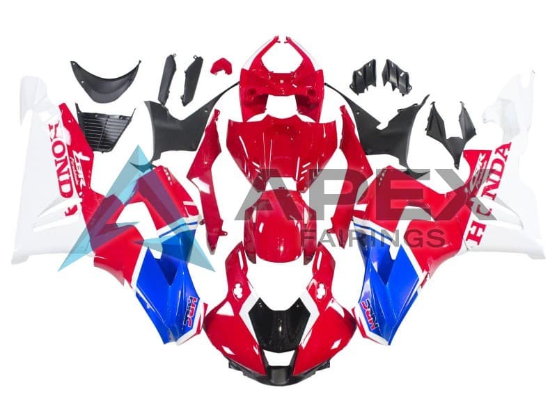 White Red Blue HRC - Honda CBR1000RR-R SP Fireblade SC82 (2020-2023) ABS Fairings — Style FE26 | Apex Fairings