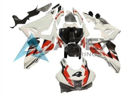 White Red Glossy Black 4 - Honda CBR1000RR-R SP Fireblade SC82 (2020-2023) ABS Fairings | Apex Fairings — view 1