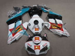 Yellow White Red Glossy Black Repsol - Honda CBR1000RR Fireblade SC57 (2004-2005) ABS Fairings — Style FEs200 | Apex Fairings — view 1