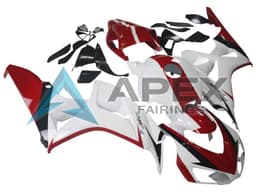 White Red Glossy Black - Honda CBR1000RR Fireblade SC57 II (2006-2007) ABS Fairings — Style FE225 | Apex Fairings — view 3