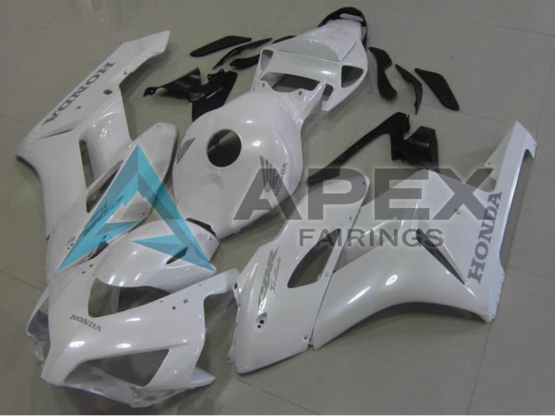 White Tan Glossy Black - Honda CBR1000RR Fireblade SC57 II (2006-2007) ABS Fairings | Apex Fairings
