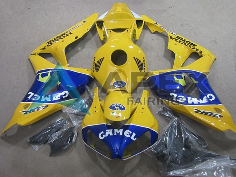 White Yellow Red Glossy Black Denso PlayBoy - Honda CBR1000RR Fireblade SC57 II (2006-2007) ABS Fairings | Apex Fairings