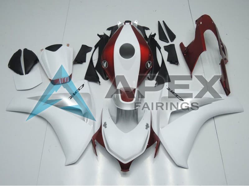 White Silver Candy Red - Honda CBR1000RR Fireblade SC59 (2008-2011) ABS Fairings | Apex Fairings