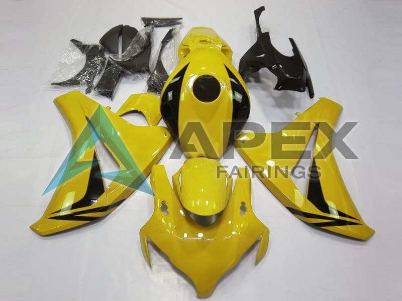 Yellow Glossy Black OEM Style - Honda CBR1000RR Fireblade SC59 (2008-2011) ABS Fairings | Apex Fairings