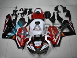 White Red Glossy Black Santander - Honda CBR1000RR Fireblade SC59 II (2012-2016) ABS Fairings | Apex Fairings — view 1