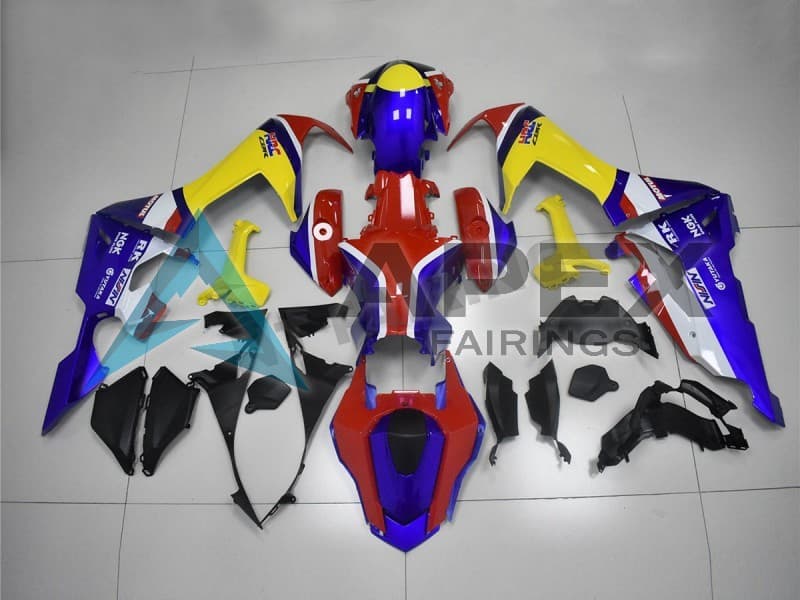 White Red Blue Yellow - Honda CBR1000RR Fireblade SC77 (2017-2026) ABS Fairings | Apex Fairings