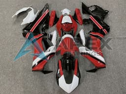 White Red Glossy Black - Honda CBR1000RR Fireblade SC77 (2017-2026) ABS Fairings — Style FE131 | Apex Fairings — view 1