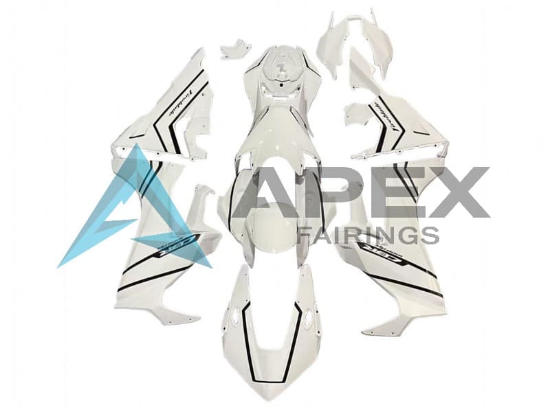 White with Black Stripe Fireblade - Honda CBR1000RR Fireblade SC77 (2017-2026) ABS Fairings | Apex Fairings