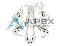 White with Black Stripe Fireblade - Honda CBR1000RR Fireblade SC77 (2017-2026) ABS Fairings | Apex Fairings — view 1
