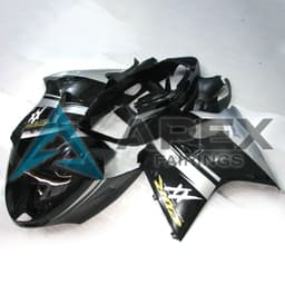 Black with Yellow CBR Logo and Grey Stripe XX - Honda CBR1100XX SuperBlackBird (1996-2007) ABS Fairings | Apex Fairings — view 1