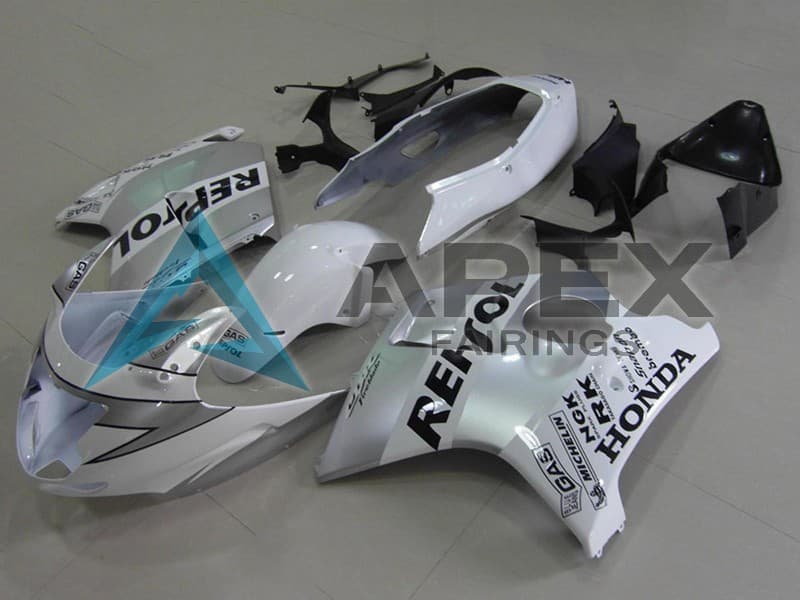 White Black Repsol - Honda CBR1100XX Super Blackbird SC35 (1996-2007) ABS Fairings | Apex Fairings