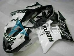 White Glossy Black Repsol - Honda CBR1100XX Super Blackbird SC35 (1996-2007) ABS Fairings | Apex Fairings — view 2