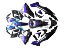 Silver Purple Glossy Black - Honda CBR125R (2004-2006) ABS Fairings | Apex Fairings — view 1