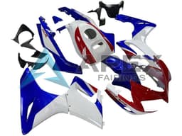 White Blue Red - Honda CBR125R (2004-2006) ABS Fairings | Apex Fairings — view 2