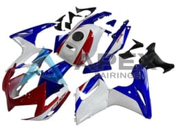 White Blue Red - Honda CBR125R (2004-2006) ABS Fairings | Apex Fairings — view 3