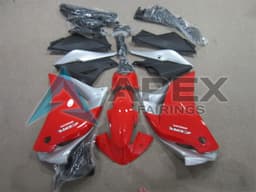 Silver Red Matte Black - Honda CBR125R (2011-2016) ABS Fairings | Apex Fairings — view 1