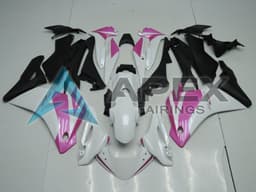 White Pink Matte Black - Honda CBR250R MC41 (2011-2016) ABS Fairings | Apex Fairings — view 1