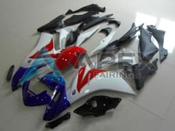White Red Blue - Honda CBR250R MC41 (2011-2016) ABS Fairings — Style FE28 | Apex Fairings — view 1