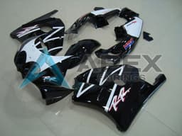 White Glossy Black HRC - Honda CBR250RR MC22 (1990-1996) ABS Fairings | Apex Fairings — view 1