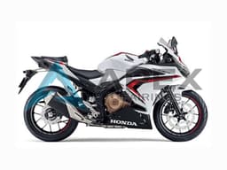 White Red Glossy Black - Honda CBR400R (2019-2023) ABS Fairings | Apex Fairings — view 1